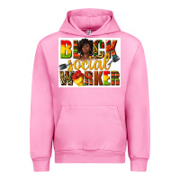 Fuchsia Pink black social worker Urban Hoodie - texasbilliewilder