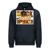 Navy black social worker Urban Hoodie - texasbilliewilder