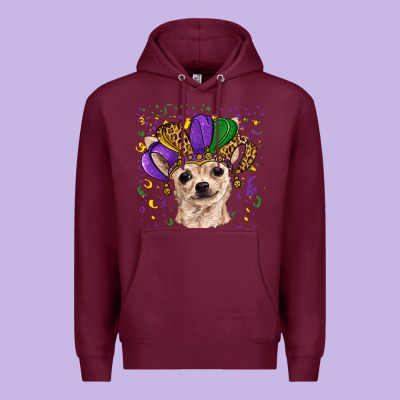 Mardi Gras Hat Chihuahua Premium Hoodie Designed By Ranaportraitstore