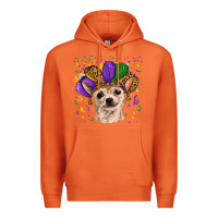 Carrot mardi gras hat chihuahua Premium Hoodie - RanaPortraitStore