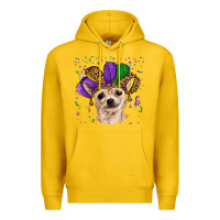 Lemon mardi gras hat chihuahua Premium Hoodie - RanaPortraitStore