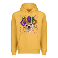 Mustard mardi gras hat chihuahua Premium Hoodie - RanaPortraitStore