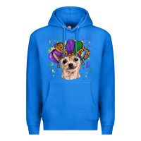 True Royal mardi gras hat chihuahua Premium Hoodie - RanaPortraitStore