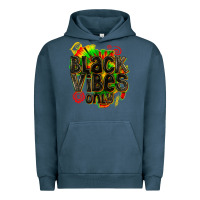 Pigment Midnight Navy black vibes only Urban Hoodie - texasbilliewilder