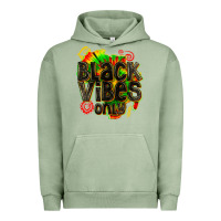 Pigment Oil Green black vibes only Urban Hoodie - texasbilliewilder