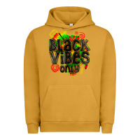 Pigment Peanut Butter black vibes only Urban Hoodie - texasbilliewilder