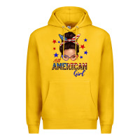 Lemon all american girl messy bun Premium Hoodie - texasbilliewilder