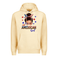 Pina Colada all american girl messy bun Premium Hoodie - texasbilliewilder