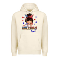 Tofu all american girl messy bun Premium Hoodie - texasbilliewilder