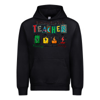 Black battery life of a teacher Urban Hoodie - Zillion Design Studio