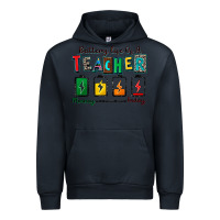 Navy battery life of a teacher Urban Hoodie - Zillion Design Studio
