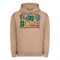 Pigment Burro battery life of a teacher Urban Hoodie - Zillion Design Studio