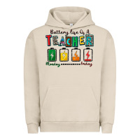 Battery Life Of A Teacher Urban Hoodie | Teevron