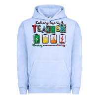 Pigment Grape Ice battery life of a teacher Urban Hoodie - Zillion Design Studio