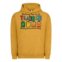 Pigment Peanut Butter battery life of a teacher Urban Hoodie - Zillion Design Studio