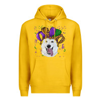 Lemon mardi gras hat  white shepherd Premium Hoodie - RanaPortraitStore