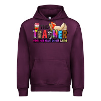 Mauve Wine this teacher wears her heart on her sleeve Urban Hoodie - Zillion Design Studio