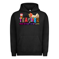 Pigment Black this teacher wears her heart on her sleeve Urban Hoodie - Zillion Design Studio