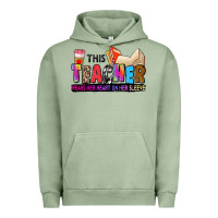 Pigment Oil Green this teacher wears her heart on her sleeve Urban Hoodie - Zillion Design Studio