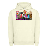 Pigment Pistachio this teacher wears her heart on her sleeve Urban Hoodie - Zillion Design Studio