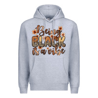 Heather Grey being black is a vibe Premium Hoodie - Zillion Design Studio