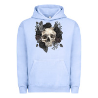Pigment Grape Ice Floral skull Urban Hoodie - RanaPortraitStore