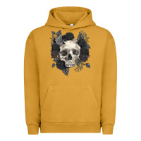 Pigment Peanut Butter Floral skull Urban Hoodie - RanaPortraitStore