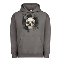 Pigment Tornado Floral skull Urban Hoodie - RanaPortraitStore