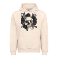 Sandshell Floral skull Urban Hoodie - RanaPortraitStore