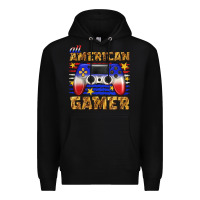 Black all american gamer Premium Hoodie - texasbilliewilder