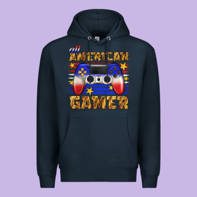 All American Gamer Premium Hoodie Designed By Texasbilliewilder