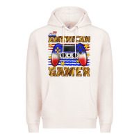 Pale Pink all american gamer Premium Hoodie - texasbilliewilder