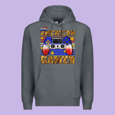 All American Gamer Premium Hoodie Designed By Texasbilliewilder