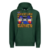 Sports Green all american gamer Premium Hoodie - texasbilliewilder