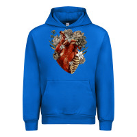 Cobalt Flower anatomical heart Urban Hoodie - RanaPortraitStore