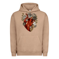 Pigment Burro Flower anatomical heart Urban Hoodie - RanaPortraitStore