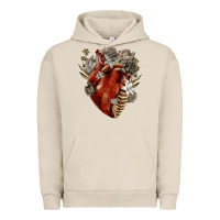 Pigment French Oak Flower anatomical heart Urban Hoodie - RanaPortraitStore