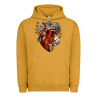 Pigment Peanut Butter Flower anatomical heart Urban Hoodie - RanaPortraitStore