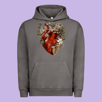 Urban Hoodie Flower anatomical heart