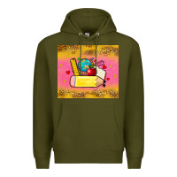 Army Green back to school custom name Premium Hoodie - Zillion Design Studio