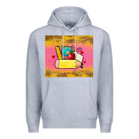 Heather Grey back to school custom name Premium Hoodie - Zillion Design Studio