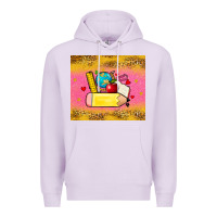 Lilac back to school custom name Premium Hoodie - Zillion Design Studio