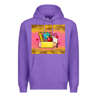 Purple back to school custom name Premium Hoodie - Zillion Design Studio