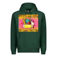 Sports Green back to school custom name Premium Hoodie - Zillion Design Studio