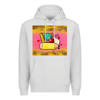 Dove Grey back to school custom name Premium Hoodie - Zillion Design Studio