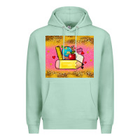 Seafoam back to school custom name Premium Hoodie - Zillion Design Studio