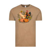 Vintage Coffee fall coop animals pumpkin Vintage Tee - Artiststas