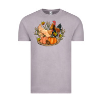 Vintage Zinc fall coop animals pumpkin Vintage Tee - Artiststas