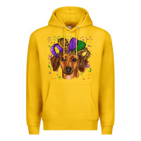 Lemon mardi gras hat dachshund Premium Hoodie - RanaPortraitStore