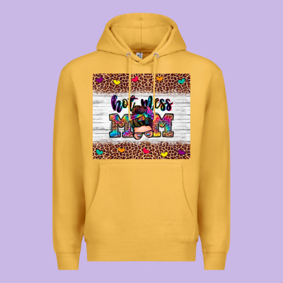 Hot Mess Mom Premium Hoodie Designed By Zillion Design Studio